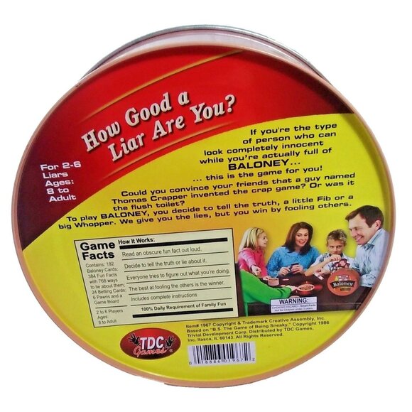 TDC Games The Game of Baloney Fibbing Fun For the Whole Family - Picture 2 of 6